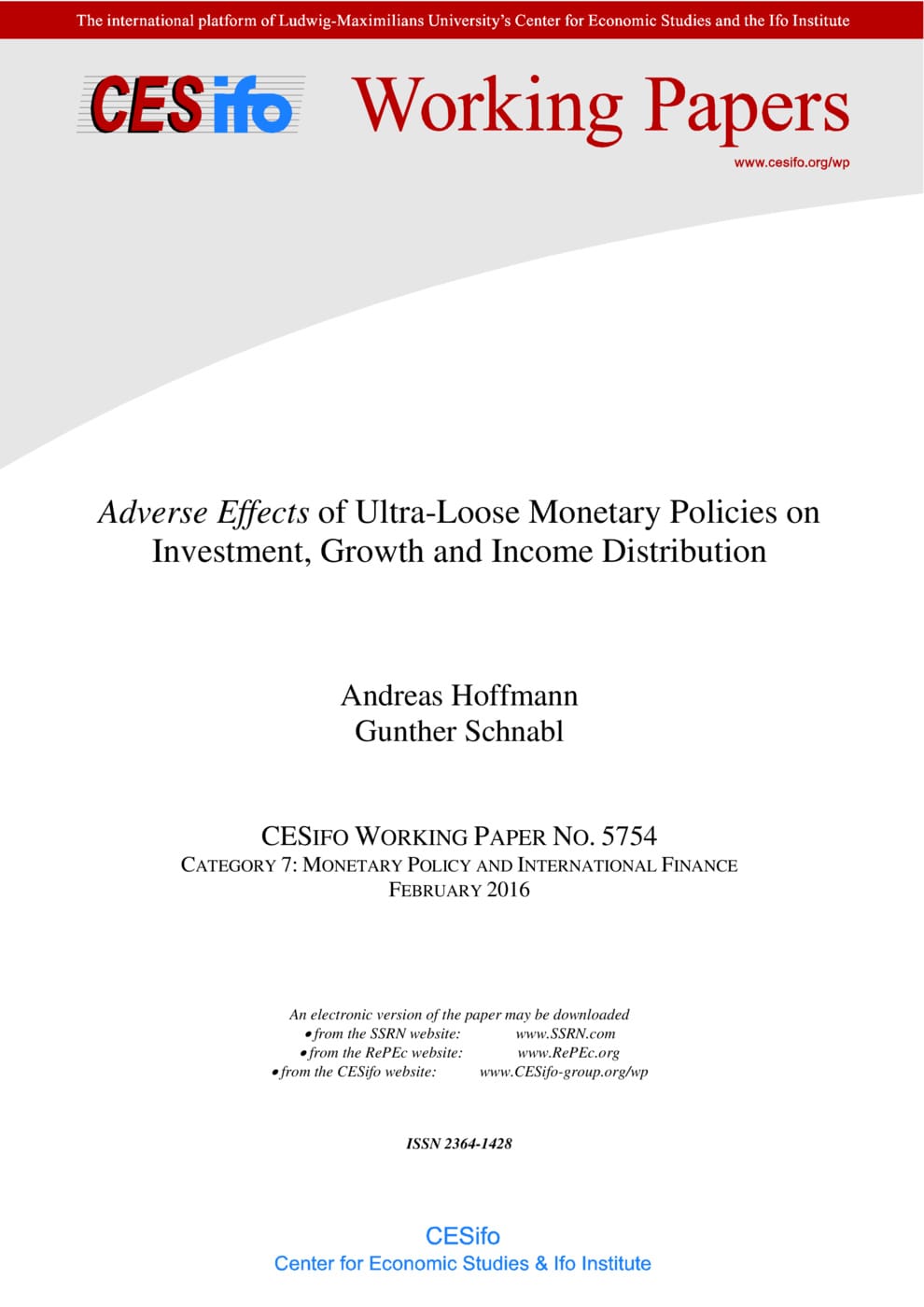 Adverse Effects of Ultra-Loose Monetary Policies on Investment