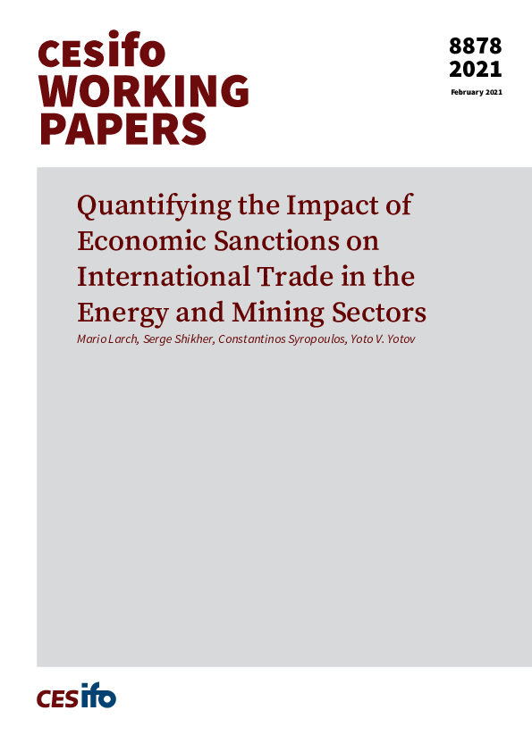 Quantifying the Impact of Economic Sanctions on International